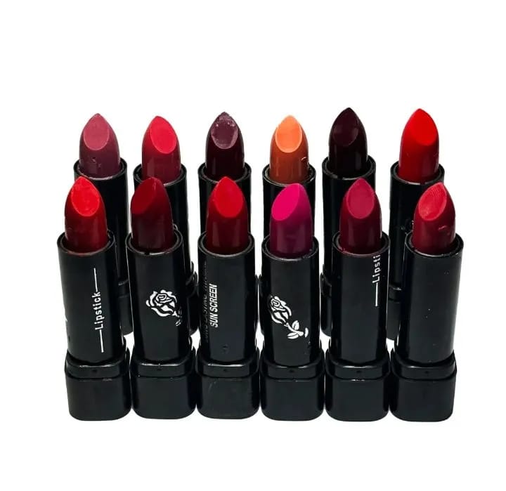 12 Pcs High Pigmented Matte Lipstick Set