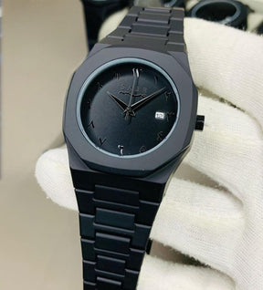 Black Aura Quartz Analog Watch
